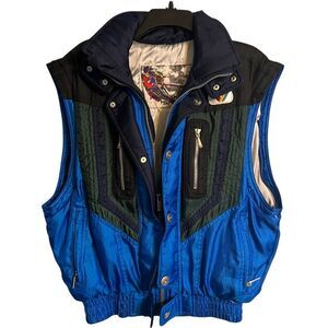 Phenix Sports Vintage Winter Ski Vest Men’s Sz XS // Women’s Small Blue